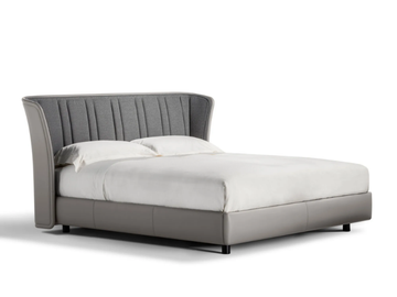 LOLA DARLING - Fabric double bed with upholstered headboard by Poltrona Frau - view 2